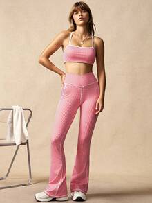 VARSIVA Pantaloni sport și casual în carouri pentru femei