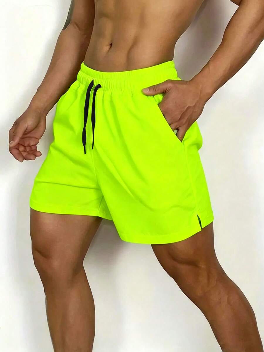 Manfinity Sport Corelite Short de sport pour hommes, cordon de serrage élastique, course, entraînement, décontracté extérieur