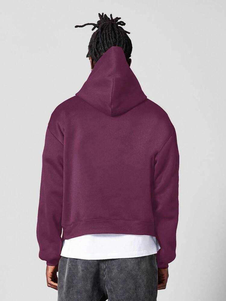 Graphic Logo Pullover Hoodie With Centre Pocket