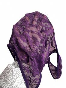 Aloruh Anker 红色性感蕾丝连体衣 - 紫色 - 查看 3