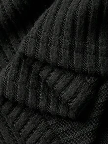 DAZY Women's Casual Contrast Color Patchwork V-Neck Top And A-Line Skirt 2 Piece Set, Autumn - Black - View 6