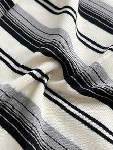 Coolane 女士休闲通勤条纹阔腿裤 - 彩色 - 查看 7