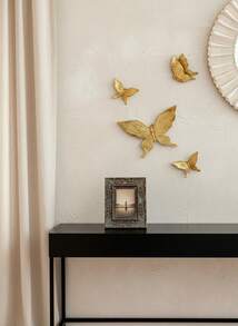 Cirelle 4pcs Butterfly Shaped Wall Hanging,Home Decor ,Room Decor,Wall Decor Gifts Birthday Graduation - Gold - View 5