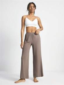 Ocili Calça de Moletom Confortável de Cor Sólida para Mulheres