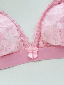 Bộ 3 áo ngực ren không dây cho nữ - Nhiều màu - Xem 4