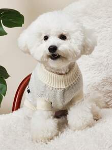 PETSIN 1 Black Cherry Printed Pet Sweater, Warm Pet Clothing For Cats And Dogs In Winter - Multicolor - View 7