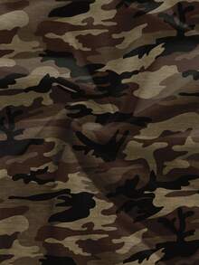 Coolane 女士休闲简约迷彩印花长袖短款卫衣 - 彩色 - 查看 6