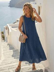 EMERY ROSE 女士側口袋無袖坦克裙