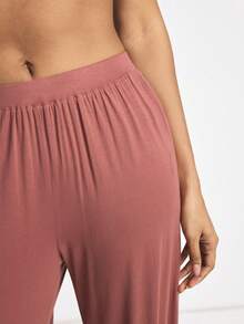 Ocili Quần dài thường ngày màu trơn dành cho nữ - Bụi hồng - Xem 5