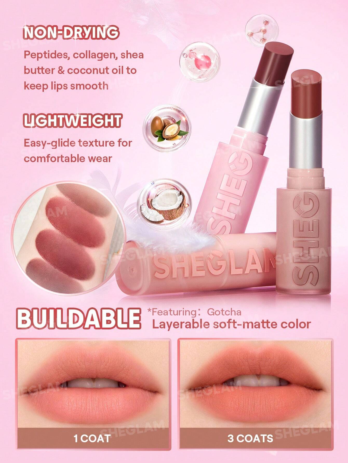 Lip Veil Cushion Lightweight Lipstick-Encore Energy Lip Combo Brand Beauty Makeup Face Paint Cosmetic For Women Girls Perfect For Winter Ideal For Y2K Fancy Fashion Suitable For Birthday Gift Party Ready Best Color