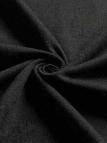 EMERY ROSE Women's Heart Print Casual Round Neck Short Sleeve T-Shirt, Valentine's Day - Black - View 4