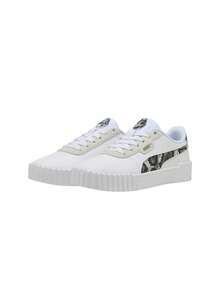 Puma Carina 3.0 Snake Chic Sneaker White Aged Silver 400723 - PUMA 白-蒸氣灰-PUMA 復古銀 - 查看 4