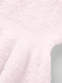 Franclia Áo len dệt kim thắt eo nhẹ nhàng, nữ tính, thu đông mới - Màu Hồng baby - Xem 6