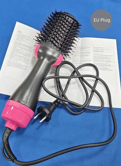 Teckwe Hair Dryer Brush, 4 In 1 One Step Hair Dryer And Styler Volumizer, Hot Comb, Professional Hot Air Brush With Negative Ion Anti-Frizz Blowout For Drying, Straightening, Salon-EU Plug Suitable For Families And Travel Graduation Birthday Holiday Summer Fall Autumn Y2K