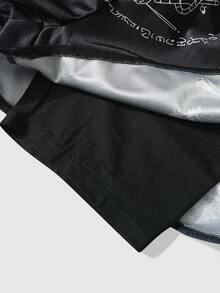 ROMWE MEN Anime 男士字母龙纹印花宽松双层拳击短裤 - 彩色 - 查看 7