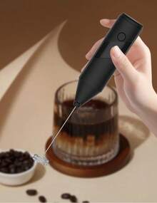 Teckwe Milk Frother, Powerful Handheld Milk Frother, Mini Milk Foamer, Coffee Stirrer, Stainless Steel Drink Mixer For Coffee, Lattes, Cappuccino, Matcha, Hot Chocolate, Portable Foam Maker, Electric Wireless Blender Mini Coffee Maker School Supplies Back To School