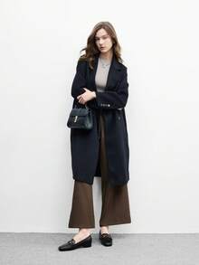 CUCCOO BIZCHIC 女士时尚百搭通勤金属装饰乐福鞋 - 黑色 - 查看 6