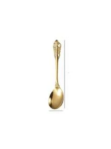 Cirelle 1pc Stainless Steel Soup Spoons For Drinking Soup, Serving Soup, Eating, High Appearance Level, Stainless Steel Ice Cream Spoons, Suitable For Kitchens And Dining Rooms - Multicolor - View 3