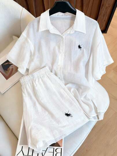 Resyla 复古休闲宽松两件套，时尚百搭