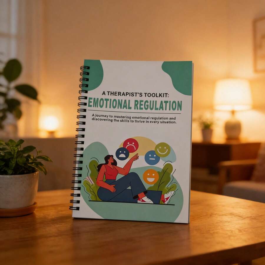 Régulation émotionnelle, super ensemble de cahier de travail de gestion des émotions, feuille de travail thérapeutique, autorégulation, soulagement des coins, régulation du système nerveux - Multicolore - Voir 1