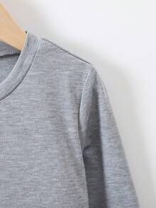 5件/套 男童基础款纯色圆领T恤，适合日常休闲穿着 - 彩色 - 查看 3