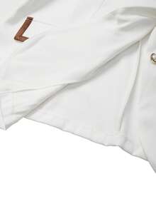 GlowEve CURVE 大码女式立领长袖西装外套，纯色，百搭，适合日常通勤、秋冬季节穿着，显瘦，优雅简约两件套 - 彩色 - 查看 7