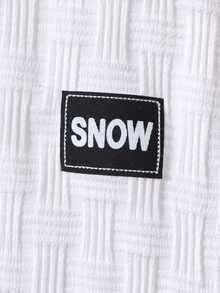 2pcs/Set Teenage Boys' Casual Geometric Textured Fabric Round Neck T-Shirt Set, Suitable For Daily Commute