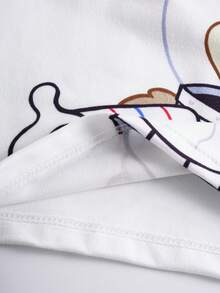 SpongeBob SquarePants | SHEIN Young Girl 3pcs/Set Cute Cartoon Pattern Camisole , Age 4-7Y - White - View 7