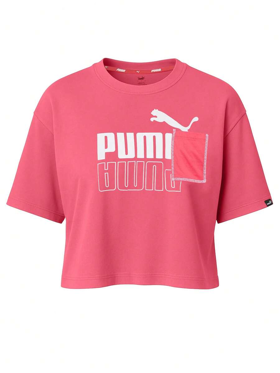 Puma Power Boxy Women T-Shirt Pink - Pink - View 1