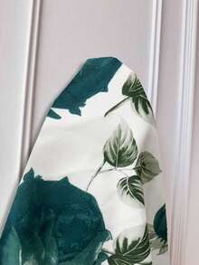 Lyxana 女士印花重叠V领短袖优雅连衣裙长款女装 - 彩色 - 查看 6