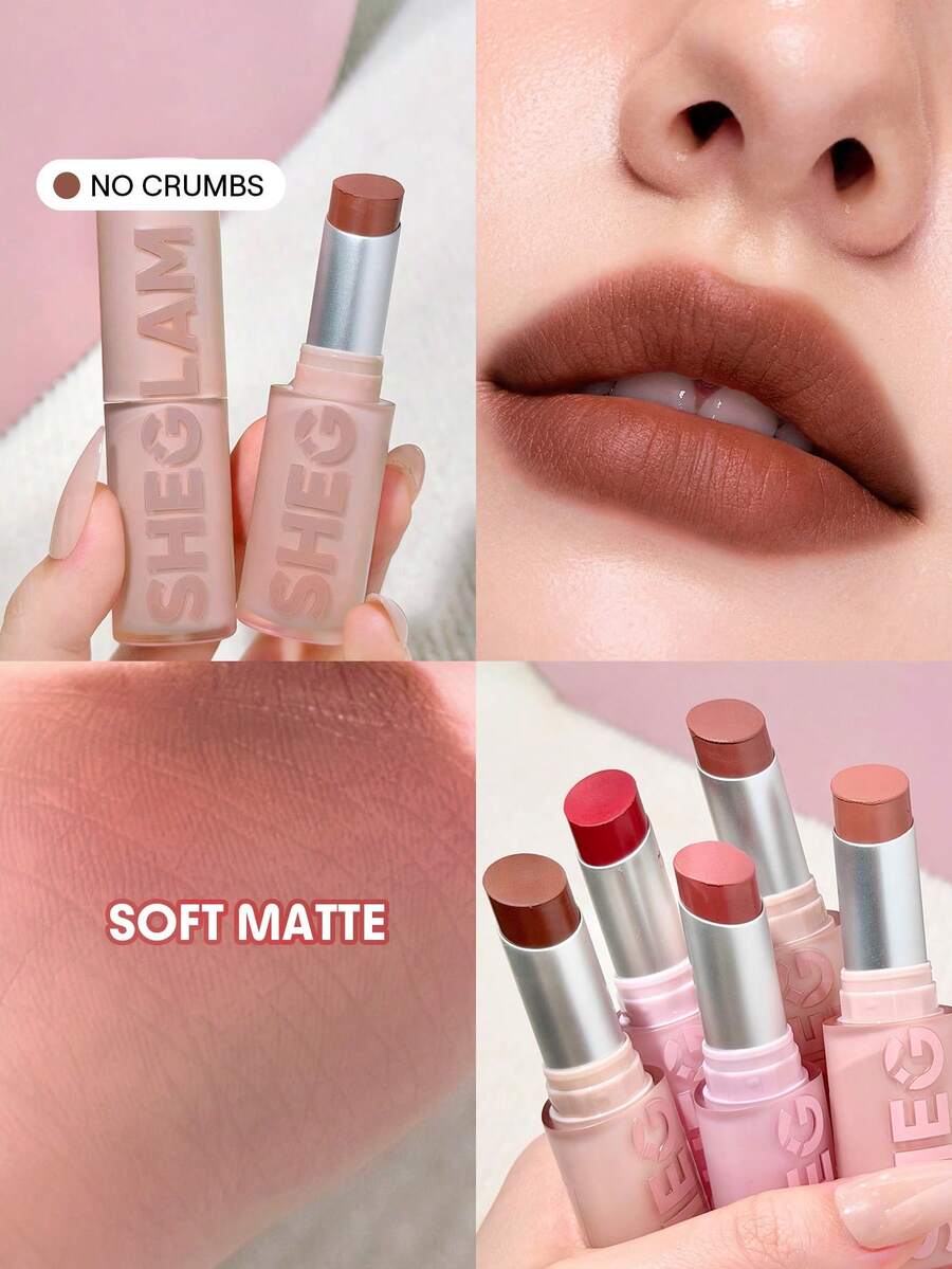 SHEGLAM Lip Veil Leichter Kissen-Lippenstift-No Crumbs Marke Schönheit Make-up Kosmetik für Damen Mädchen Perfekt für Winter Ideal für Y2K Schick Elegant Mode Geeignet für Geburtstag Geschenk Party Fertig Beste Farbe