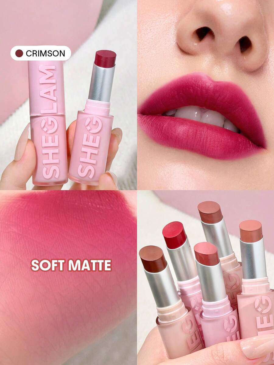 SHEGLAM Lip Veil 輕盈氣墊唇膏-Crimson - Crimson - 查看 1