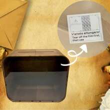 Caixa de Cartão de Casamento de Madeira Marrom/Branca para Recepção, Caixa de Presente Rústica para Casamento com Janela Acrílica, Caixa Grande para Cartões de Dinheiro de Envelope de Casamento para Festa, Formatura, Aniversário - caixa de cartão de casamento - Visão 9