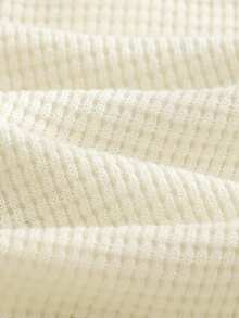 Cozy Pixies 新生儿可爱套装，字母刺绣“DADDY'S MINI”，休闲日常穿着，秋冬款 - 棕色 - 查看 7