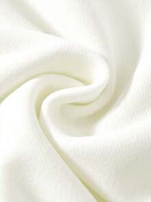 JNSQ 2pcs/Set Young Girls Crew Neck Short Sleeve Sweatshirt With Cute Letter Print And Matching Sweatpants, Spring/Summer - White - View 10