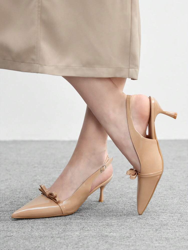 CUCCOO BIZCHIC Minimalist Solid Color Pointed Toe Women Pumps For Christmas