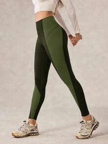 OutZeal Damskie legginsy sportowe do ćwiczeń na siłownię, odprowadzające wilgoć, modelujące brzuch, z wysokim stanem i kolorowym wzorem, z kieszenią - Wielokolorowe - Zobacz 6