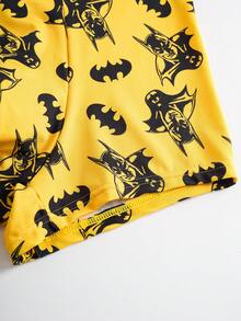BATMAN X SHEIN Men's All-Over Print Comfortable & Fashionable Boxer Briefs - Multicolor - View 7