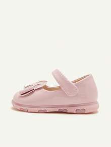 Cozy Pixies Toddler Girls' Cute Versatile Hook And Loop Strap Shoes, Convenient For Indoor & Outdoor Wear, Rabbit Design - Pink - View 10