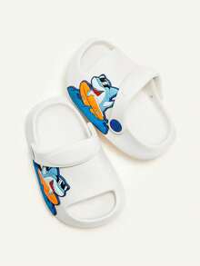 Cozy Pixies 1双夏季宝宝海洋鲨鱼可爱趣味透气休闲套脚户外沙滩防滑平底凉鞋 - 白色 - 查看 8