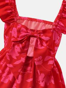Emery Rose Kids Emery Rose Kids Tween Girls/Young Girls Ditsy Floral Spaghetti Strap Backless Dress Tween Girl Hibiscus Dress Hot Pink Tween Girl Dress Open Back Tween Girl Dress Tween Girl Floral Dress Girls Tiered Dress Girls Summer Dress Open Back Dress For Tween Girl Tween Girl African Dresses For Girls Hibiscus Dress Tween Girl Lilo Dress For Tween Girl Tween Girl Open Back Dress Girls African Dress - Red - View 8