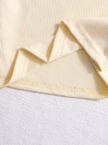 2件套 少女休闲圣诞新年红色T恤和红色格子裙 - 彩色 - 查看 5