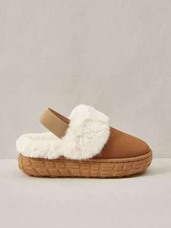 Cuccoo Women's Thick Sole Thermal Lined Warm Winter Home Slippers For Christmas