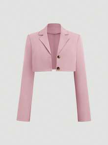 Sweetra Women's Retro British Style Halter Pleated Dress And Jacket Casual Suit, Slimming, Suitable For Early Autumn - Pink - View 6