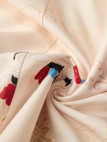 Elenzga 大码女式中国风印花连衣裙，端庄优雅，稳重得体，适合新年、节日、派对、情人节等场合。 - 彩色 - 查看 5