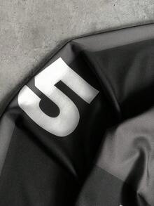 Men's AXEPEAK Casual Fashion Street Polo Shirt - Black - View 4