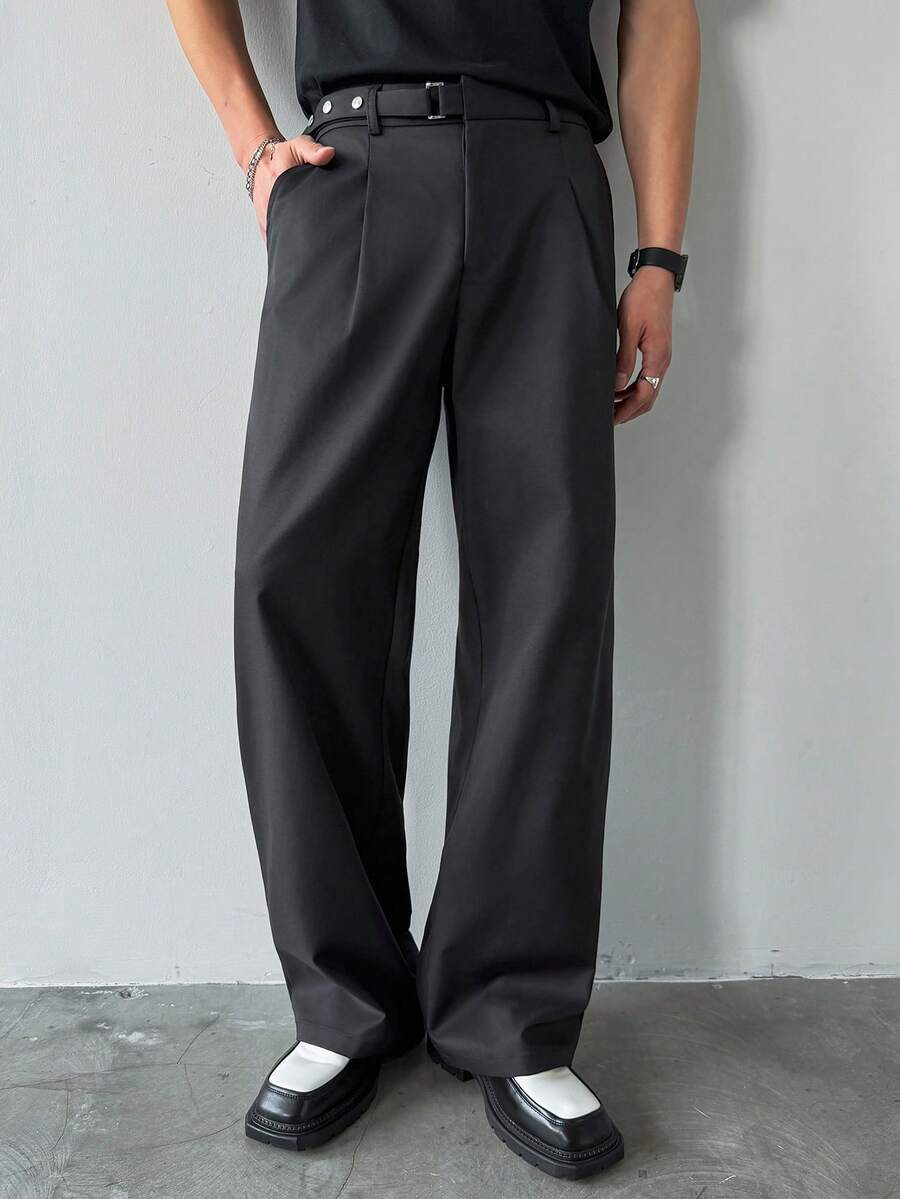 OTTIMOZO Cinturón negro personalizado para hombres - Negro - Ver 1