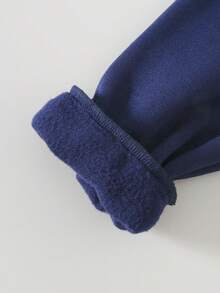 Ontre 2件套Tween Girl字母图案连帽衫和运动裤套装 - 藍色 - 查看 6