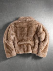 جاكيتات ومعاطف رجالية متناسقة من PAVTROS Manfinity Streetrush، مستوحاة من أزياء الشارع العصرية، مصنوعة من الفرو، مناسبة لفصل الشتاء، ملابس شتوية دافئة، ملابس عيد الميلاد، هدايا للأصدقاء