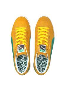 Puma Suede VTG Trainers Yellow / Green 380537 - Yellow Green - View 2
